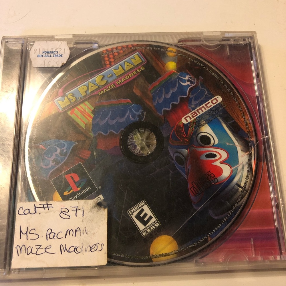 Ms. Pac-Man: Maze Madness (Sony PlayStation 1, 2000) tested